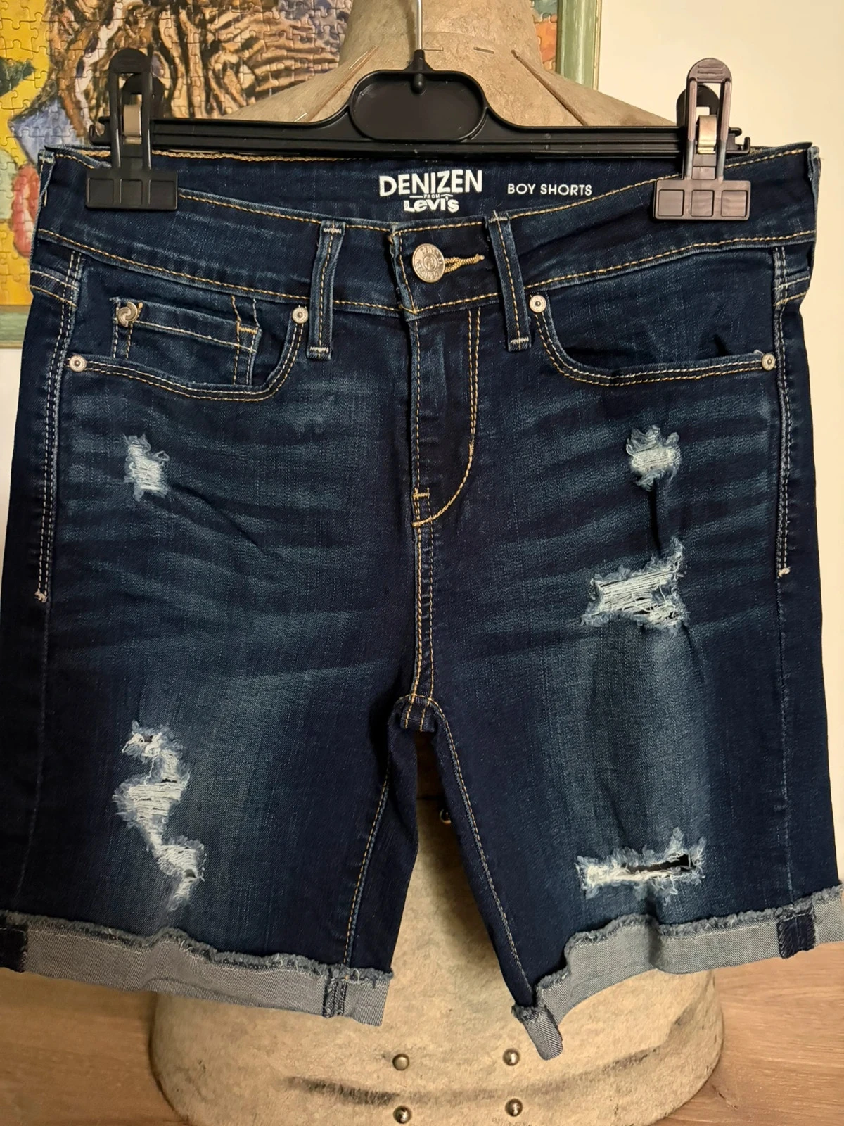 Short en jean troué